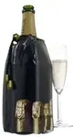 Vacu Vin 3885460 Champagner K&uuml;hlmantel Bottles, schwarz