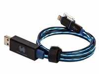 RealPower floating cable 2in1 - Lade-/Datenkabel - Micro-USB Typ B, Lightning...
