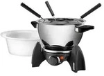 Unold 48615 Fondue 500 W mit manueller Temperatureinstellung Schwarz, Silber