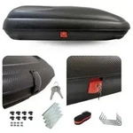 Dachbox VDP-BA480 - Dachkoffer mit 480 Liter Volumen - Autokoffer im Carbonlook -