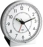 TFA Dostmann 60.1010 Quarz Wecker Silber Alarmzeiten 1 Fluoreszierend Zeiger
