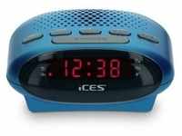 Perfekt für Ihren Morgen: Das ICES ICR-210 Blue FM-Uhrenradio Beginnen Sie jeden Tag