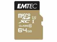 EMTEC SpeedIN' - Flash-Speicherkarte (microSDXC-an-SD-Adapter inbegriffen)