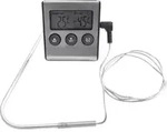 tepro Garten 8565 Grillthermometer Edelstahl, Schwarz