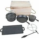 El Fuego Dutch Oven 7 tlg. Set Ay 466 Pfanne Schmortopf