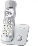 Panasonic KX-TG6811 DECT, GAP Schnurloses Telefon analog Freisprechen Silber, Grau