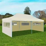 vidaXL Pop-Up-Partyzelt Faltbar Creme 3&times;6 m