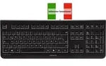 Tastatur CHERRY KC1000 Schwarz Italienisch, QWERTY