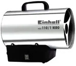 Einhell HGG 110/1 Niro (DE/AT) Hei&szlig;luftgebl&auml;se 10 kW, 30W Silber