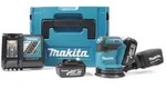 Makita BBO 180 RFJ 18V Li-ion Akku Exzenterschleifer + 2x Akku 3,0Ah + Ladeger&auml;t +