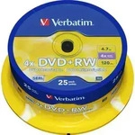 Verbatim DVD+RW 4.7GB/120Min/4x VERBATIM 43489(VE25)