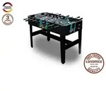 Carromco Tucana-XT Tischfu&szlig;ball Kickertisch 122x61x83 cm in Schwarz inkl. 2...