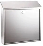 ALCO Briefk&auml;sten edelstahl Abdeck ung oben 36x36x10cm ROSTFREI