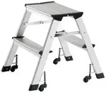 ALCO Trittleiter 898 2-stufig klappbar aluminium