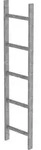 Schachtleiter 5 Sprossen L 1,40 m B340 mm LW 300 mm Stahl verzinkt