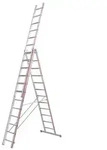 Allzweckleiter, 3-tlg., 3x14 Sprossen,Leiterl. 9720 mm, als Stehleiter 6530 mm