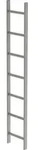 Schachtleiter 7 Sprossen L 1,96 m B340 mm LW 300 mm Edelstahl V4A