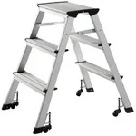 ALCO Trittleiter 8890 klappbar beidseitig begehbar