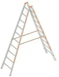 Layher Topic 1039 Sprossenstehleiter 2x10 Sprossen