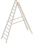 Layher Topic 1039 Sprossenstehleiter 2x12 Sprossen