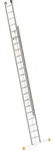 Alu-Seilzugleiter 2-teilig ausziehbar inkl. Traverse 2 x 18 Sprossen. Layher 523232