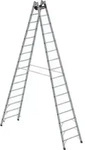 Alu-Stehleiter 2x16 Sprossen Leiterl&auml;nge 4,63 m Arbeitsh&ouml;he bis 5,95 m
