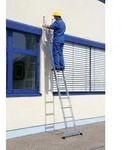 Aluminium-Anlegeleiter mit nivello&reg; -Traverse 24 Sprossen
