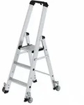 MUNK G&uuml;nzburger Steigtechnik 41103 Aluminium Stufen-Stehleiter Arbeitsh&ouml;he (max.):