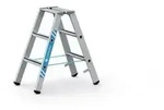 ZARGES Stufen-Stehleiter, beidseitig begehbar, 3 Stufen, Arbeitsh&ouml;he 2,20m, 4,6kg