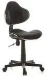 Kinderschreibtischstuhl Kinderstuhl KIDDY GTI-2 Stoff schwarz grau hjh OFFICE