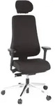 B&uuml;rostuhl Chefsessel PRO-TEC 400 Stoff schwarz Alu poliert hjh OFFICE