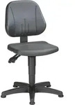 Arbeitsdrehstuhl Unitec Bodengleiter Integralschaum schwarz 440-620mm BIMOS