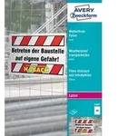 AVERY Zweckform Folien A4, wei&szlig;, beschichtet, St&auml;rke 0,13 mm