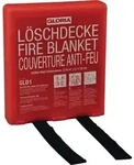 L&ouml;schdecke DIN EN 1869:2001 L1800xB1200mm silikonbesch.Glasfasergew.m.Hardbox