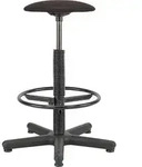 Drehhocker Goliath Kunstledersitz schwarz Sitzh&ouml;he 520-785 mm mit Gleiter und