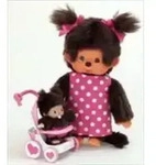 Monchhichi - Mother, Baby & Stroller Set 20cm