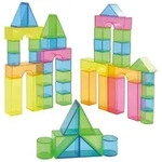 EDUPLAY 120301 50 Transparentblocks in Box, mehrfarbig, 51-teilig (1 Set)
