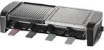 Severin RG 9645 Raclette 8 Pf&auml;nnchen, mit Grillstein Schwarz