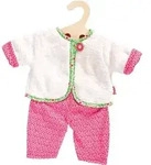 Puppen-Wendejacke Blumi mit Hose, Gr. 28