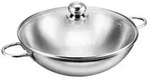 Kopf Wok Josie (Edelstahl, &Oslash; 32 cm, inkl. Glasdeckel, Induktion) silber