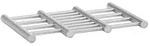 Zeller Present Topfuntersetzer Edelstahl ausziehbar 23-38x20x2cm, silber