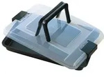 Kaiser 750002 Brat- und Backform mit Kunststoff-Haube, 42 x 29 x (4 / 7) cm,