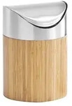 Zeller Present 25281 Bamboo Tischabfallbeh&auml;lter Bamboo &oslash; 12 cm, natur/silber