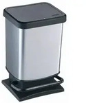 Rotho 754-0080264 Paso Treteimer 20L 29,3x26,6x45,7cm, silber