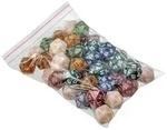 W&uuml;rfel, 20-seitig, pearl, 50er Beutel