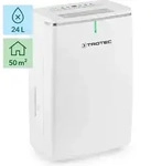 TROTEC Luftentfeuchter elektrisch TTK 72 E &ndash; Leistung 24 L/Tag &ndash; Fl&auml;che 50 m2 /