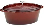 "kela 11943 Br&auml;ter "Calido" Gusseisen, 9 Liter, 35 x 28,5 x 14,5 cm, rot"