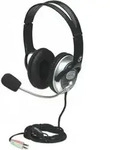 MANHATTAN Stereo Head-Set ''Classic Flexibles Mikrofon aus Edelstahl (175555)