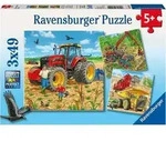 Puzzle 3x49 Teile Gro&szlig;e Maschinen ab 5 Jahre 3 Puzzles inklusive Mini-Postern als