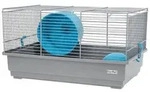 Hamsterk&auml;fig mit Haus grau Nagerk&auml;fig M&auml;usek&auml;fig Zubeh&ouml;r Haus Hamster Nager